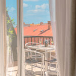 Mesa exterior en terraza