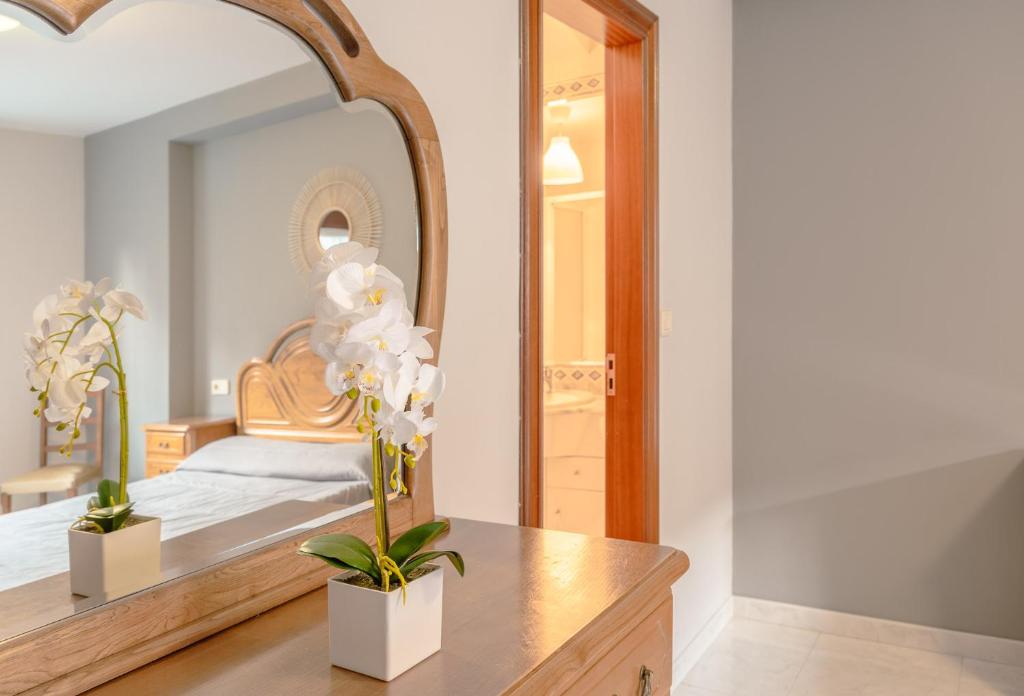 Dormitorio con planta